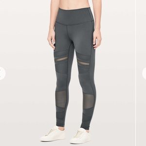 Lululemon Wunder Under High Rise Leggings Grey